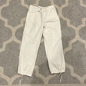 BRAND NEW NEVER WORN WITH TAGS SUBDUED WHITE PARACHUTE PANTS